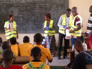 Campagne de sensibilisation sur le VIH SIDA à Bayanga 1