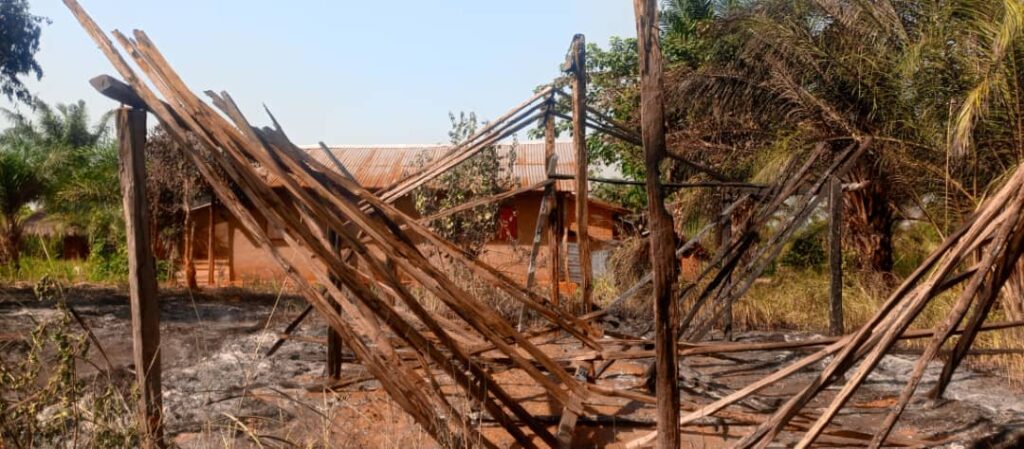 Maison incendiée