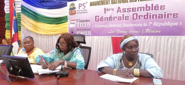 Première assemblée générale des femmes socialistes en Centrafrique