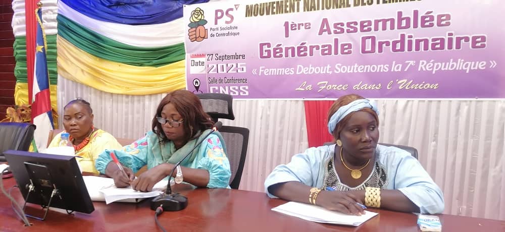 Première assemblée générale des femmes socialistes en Centrafrique